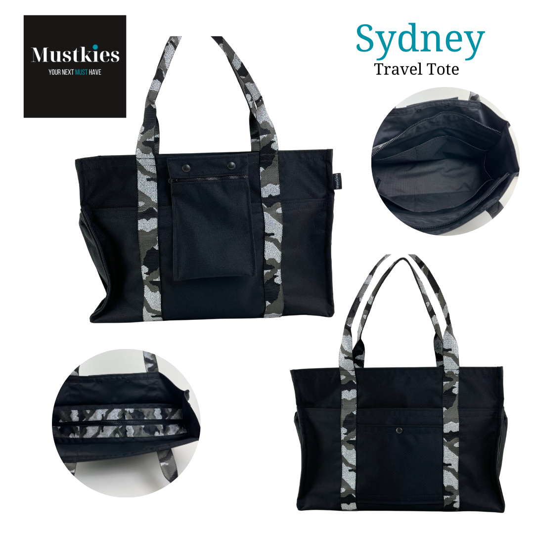 Sydney | Travel Tote with Trolley Sleeve - Work Tote Bag