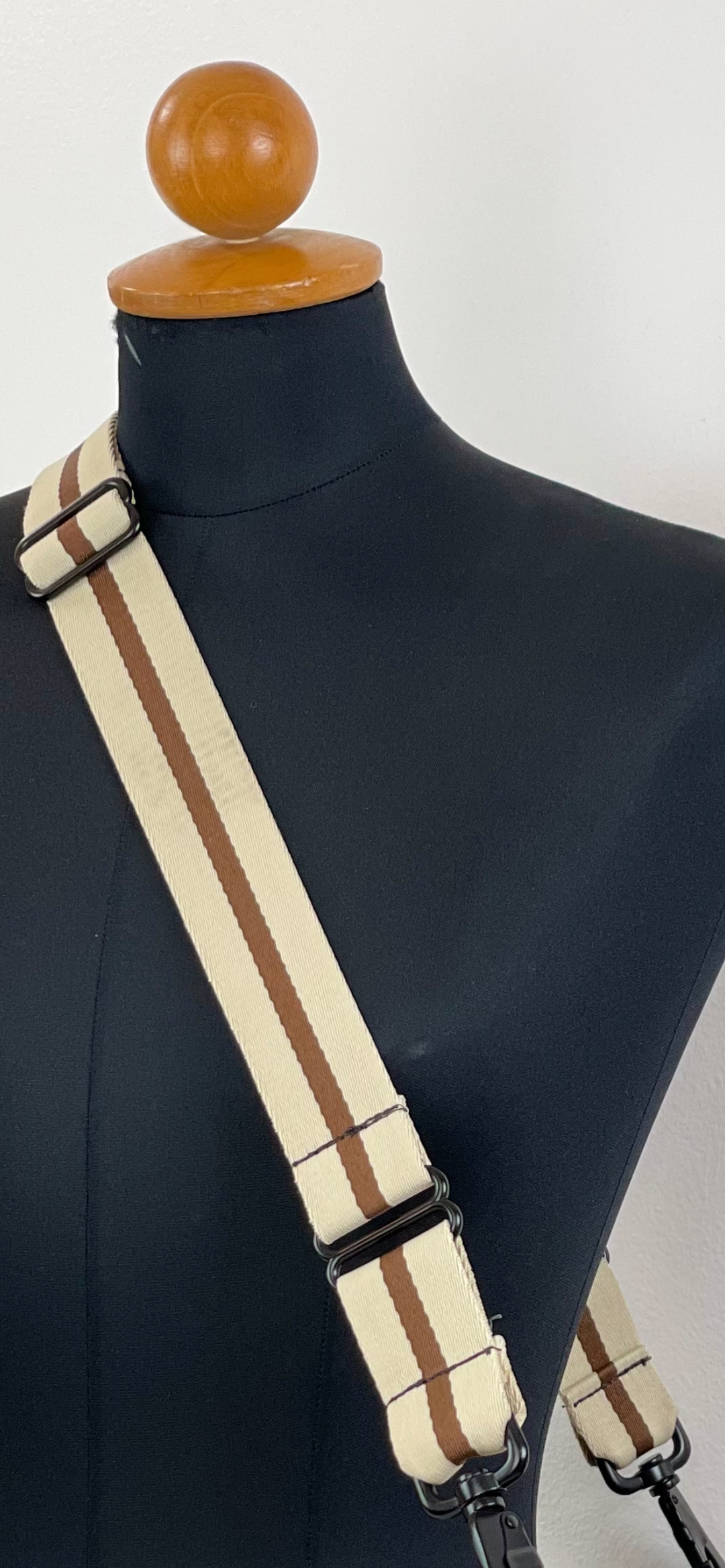 Louis Vuitton Crossbody adjustable Green Pink Brown Fabric strap replace No  Logo