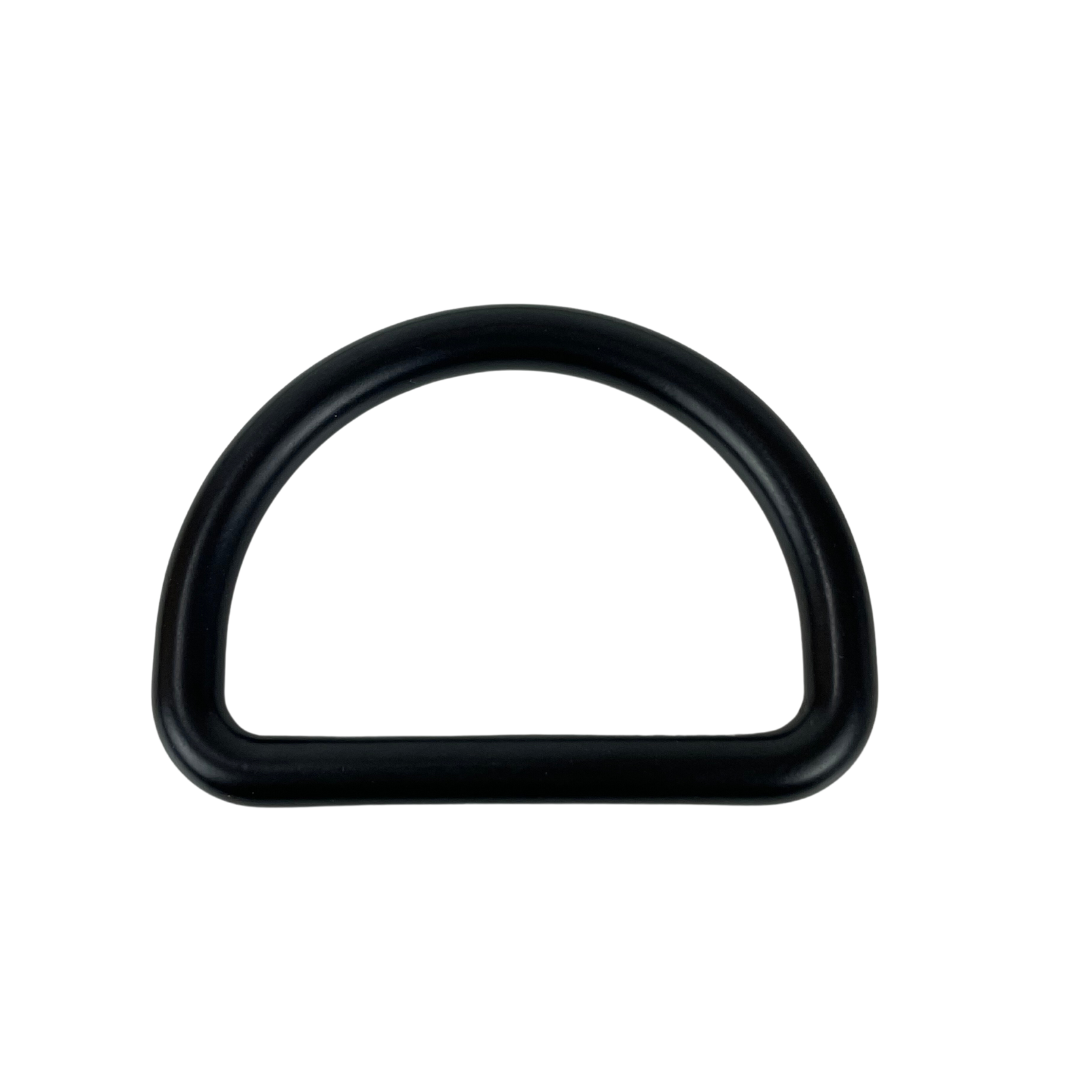 Mustkies Signature D Rings.  Perfect match with our Snap Hook. Customize your next project with Mustkies 1.5 Inch D rings. Black Matt Zinc Alloy. Available in 3 sizes 