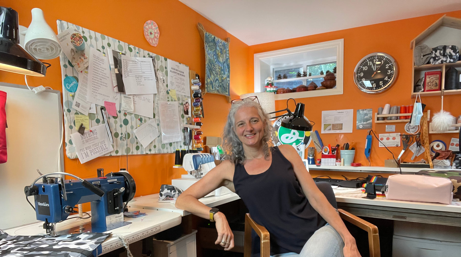 Geraldine Signer, founder and designer of Mustkies GS Creative Designs. Handmade bags crafted in White Plains NY 10605.  Custom Handmade Unique Designs