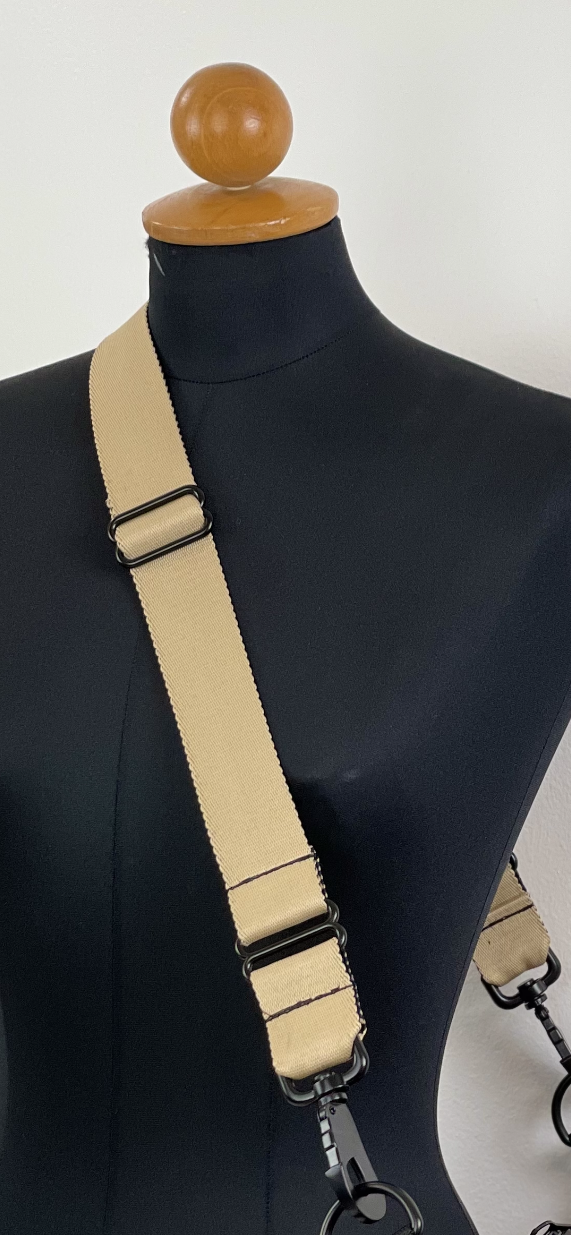 Adjustable Crossbody Bag Straps | Purse Straps Black White Zig Zag 1 Half inch